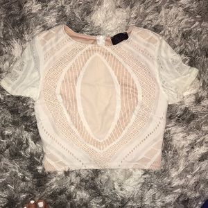 White crop top